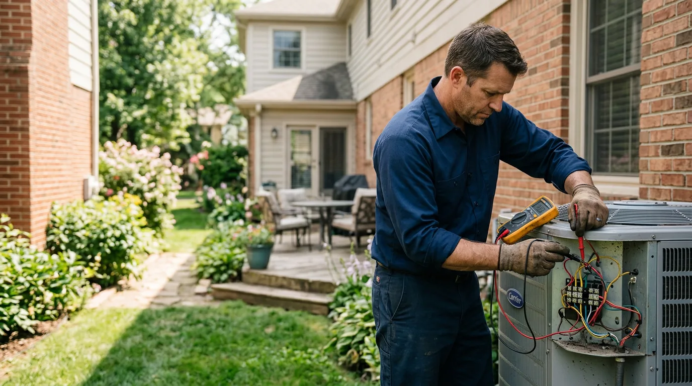 HVAC technician working near Panorama City, CA
